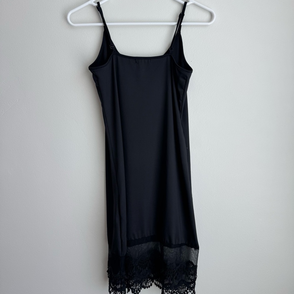 Venus Elegant Black Lace Slip Dress Size Small - Picture 4 of 7